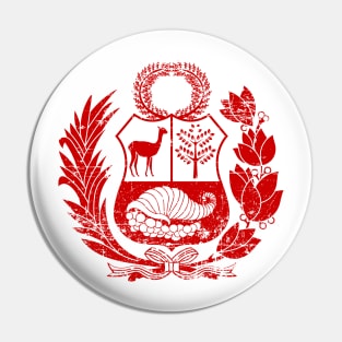 Peru - Coat of arms - Escudo Peruano - Red Pin