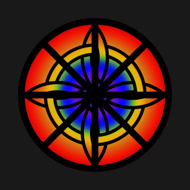 Pagan Celtic Rainbow Compass by Celtic Morrigan