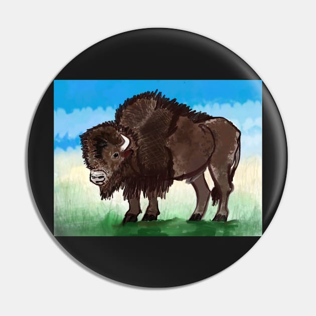 Bison Pin by laceylschmidt