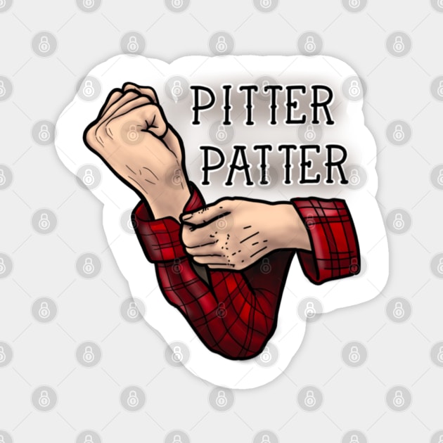 Pitter Patter Magnet by Digart