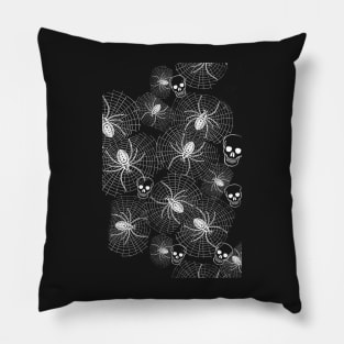 Spiders and Skulls Inverted Pillow