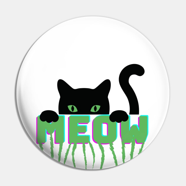 Cat Meow Scratch Pin by vnscrpn