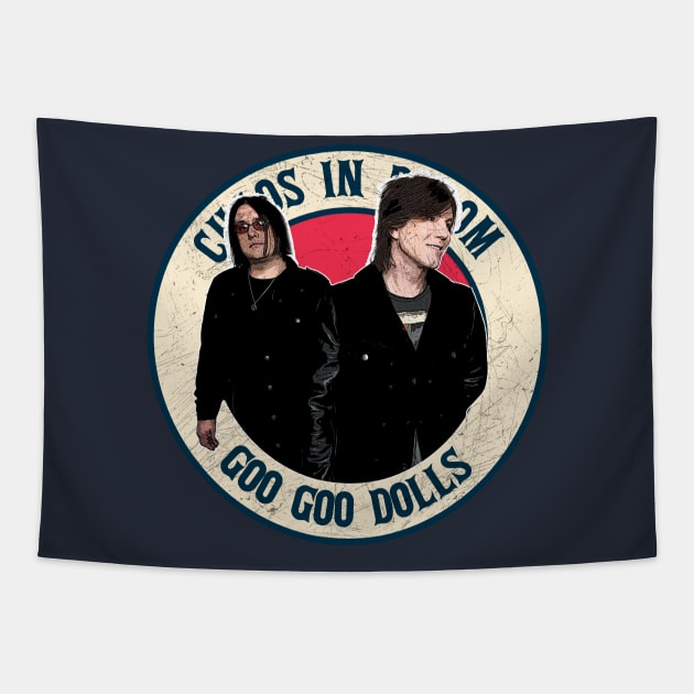 Retro Style Fan Art Design - Goo Goo Dolls Tapestry by rido public