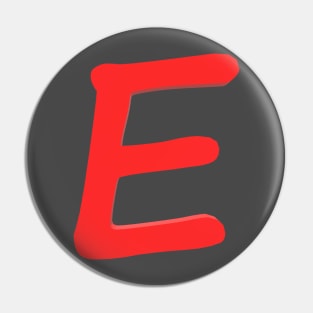 Letter E Pin