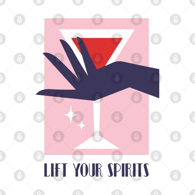 Lift your spirits, Martini, Cocktail, Alcohol by KristinityArt