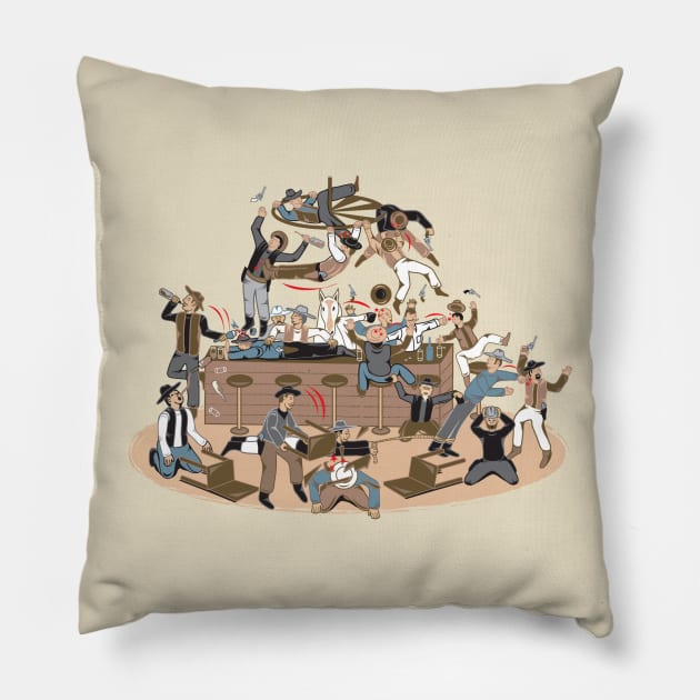 The Wild West Pillow by SweetToothTees