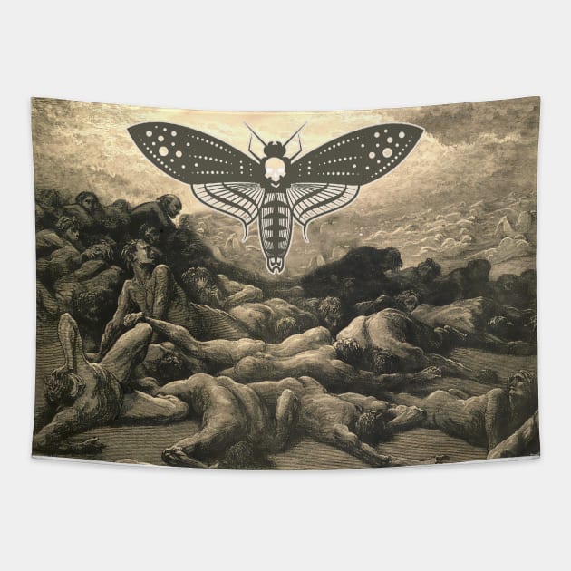 Wings of Salvation: Suffering is over! Tapestry by Marccelus