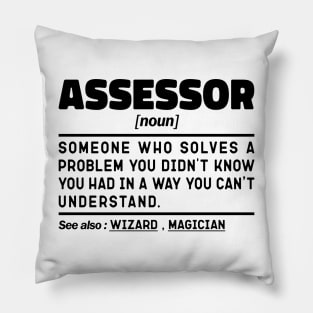 Funny Assessor Noun Sarcstic Sayings Assessor Humor Quotes Cool Pillow