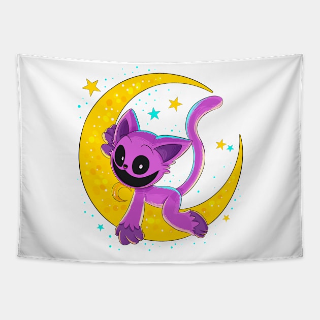 CAT NAP POOPY PLAY TIME 3 Tapestry by Draw For Fun 