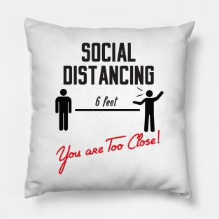 social distancing Pillow