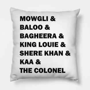 The Jungle Book Crew Pillow