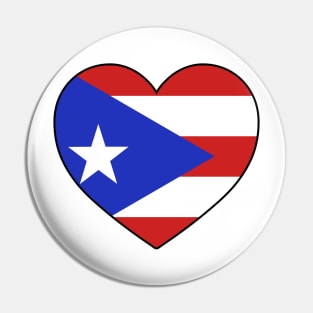 Heart - Puerto Rico Pin