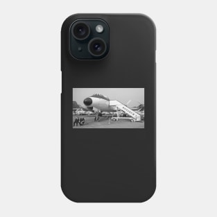 Monarch Air, Duxford Air Show 2021, Cambridge Black and white Phone Case