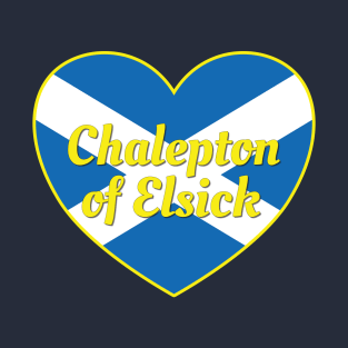 Chapelton of Elsick Scotland UK Scotland Flag Heart T-Shirt