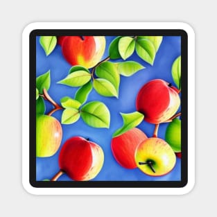 Apples Pattern Magnet