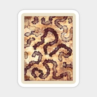 Abstract in Earth Tones Magnet