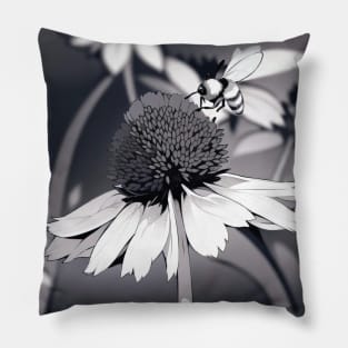 Flower and Bee Pillow