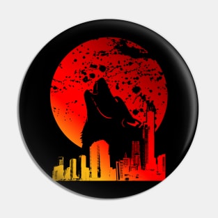 Blood Moon | Red Full Moon Pin