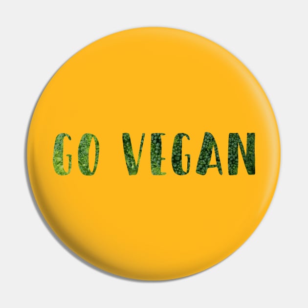 Go-Vegan Pin by Zuzla