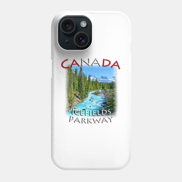 Canada Rocky Mountains - Icefields Parkway Phone Case by TouristMerch