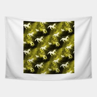 Gold Unicorns Tapestry