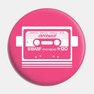 Vaporwave Cassette Mix Tape Pin