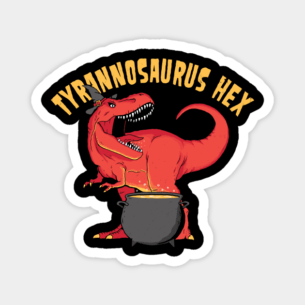 Tyrannosaurus Hex Magnet by DinoMike