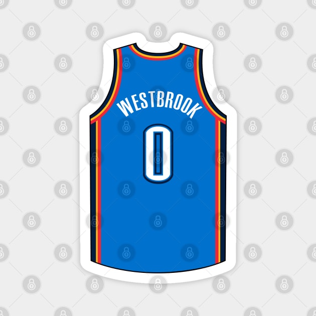 Russell Westbrook Oklahoma City Jersey Qiangy Magnet by qiangdade