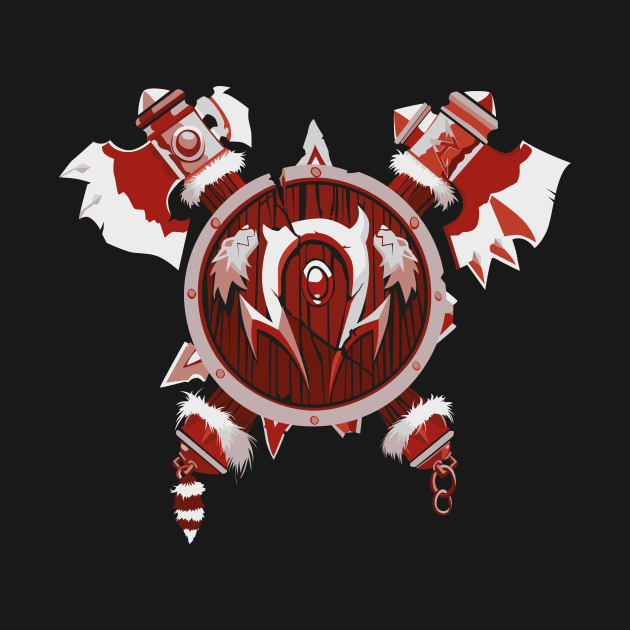 Minimalist Orgrimmar Crest by inkandinvention