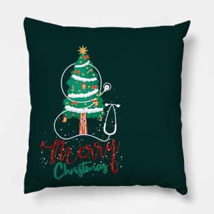 health worker merry christmas Pillow