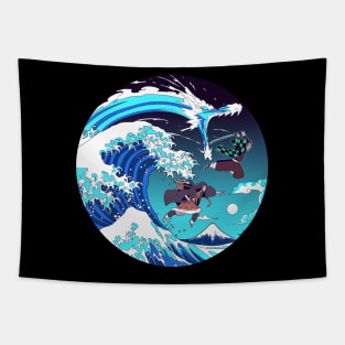 Breath of the Great Wave Tapestry