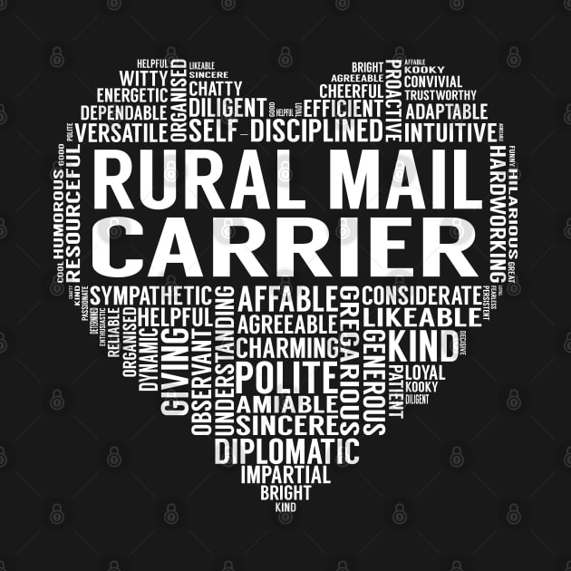 Rural Mail Carrier Heart by LotusTee