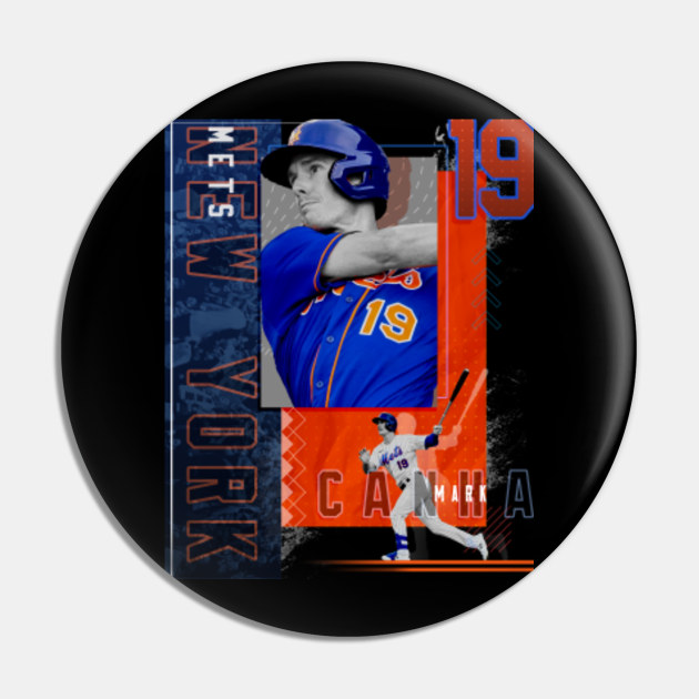 Mark Canha Baseball Edit Tapestries Mets - Mark Canha - Magnet