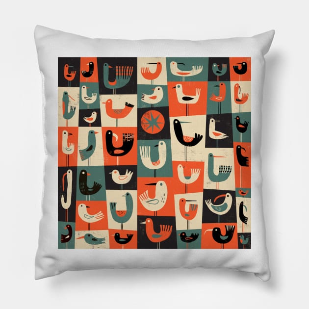 Birds Pillow by Gareth Lucas