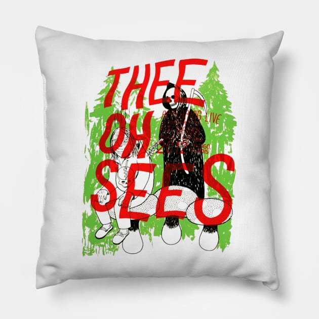 Oh Sees Pillow by Don Kodon