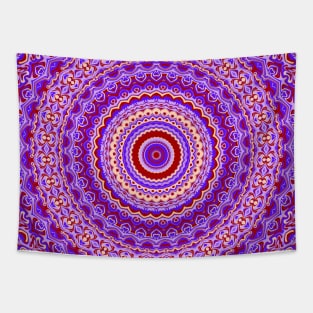 Groovy Retro Mandala Tapestry