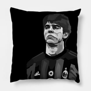 Kaka Brazil Legendary Football Black And White Art Pillow