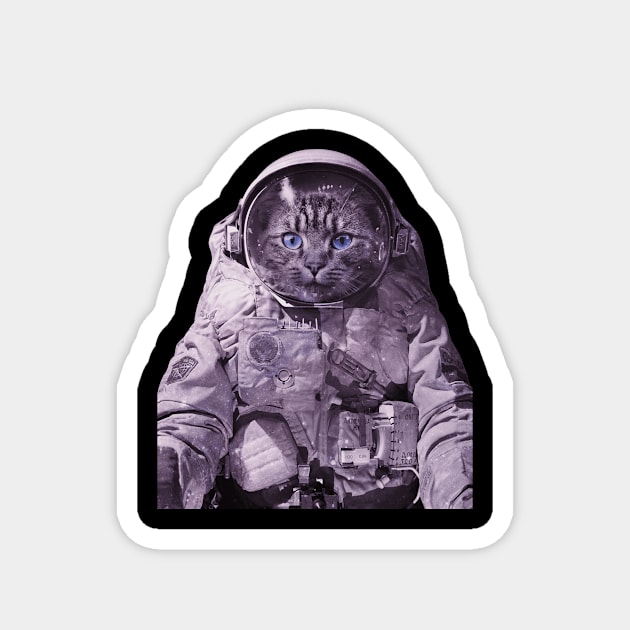 Space Cat in Astronaut space suit Magnet by American VIP