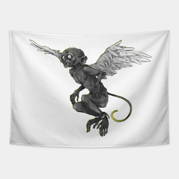 Flying Monkey Tapestry by KarinaReh