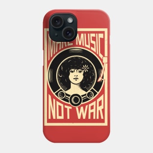 Make Music not war Phone Case