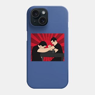 Funny Colorful Arm Wrestling Phone Case