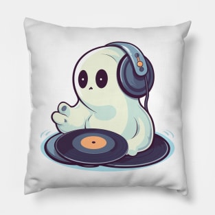 DJ Ghost Disc Jockey Music lover Pillow