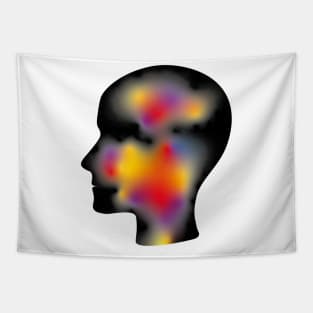 infrared face Tapestry
