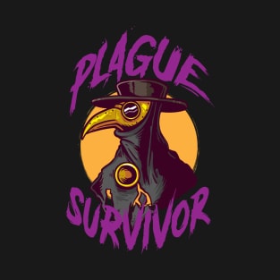 Plague Survivor Plague Doctor Steampunk Epidemiologist T-Shirt