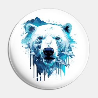 Polar Bear Animal World Predator Wild Nature Wilderness Pin