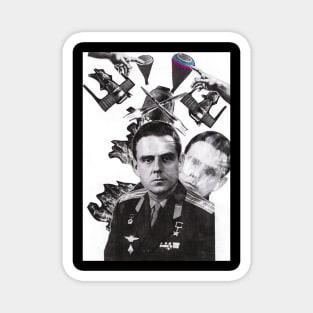 The death of cosmonaut Vladimir Komarov. Magnet