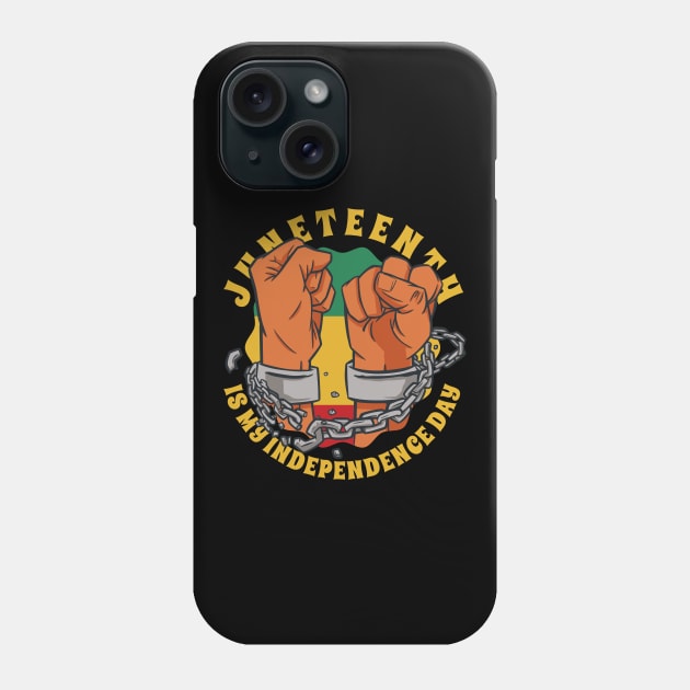 Juneteenth Freedom Fists Phone Case by Life2LiveDesign