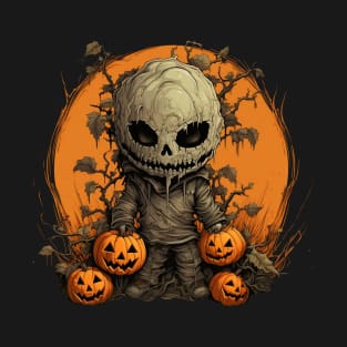 Evil Pumpkin Doll Halloween T-Shirt