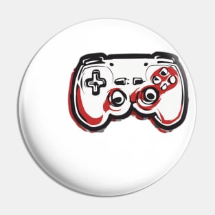 Retro Gamer Vibes - Vintage Video Game Controller Design No. 555 Pin