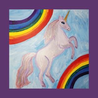 Unicorn with Rainbows T-Shirt